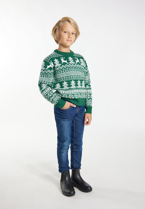 Mo Zur Seite fahren Jungen (Kinder) Grün Weiss - Image 2
