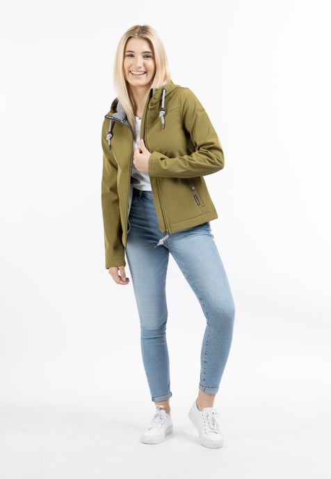 Schmuddelwedda Softshelljacke Damen Oliv-271 - Image 1