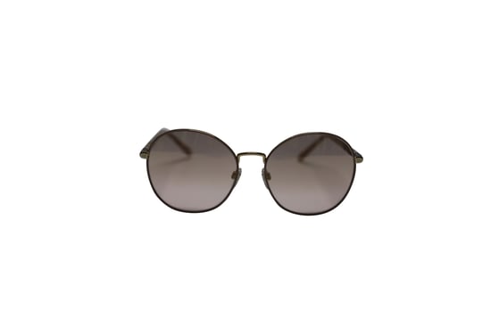 Burberry 3094 Gradient Rund-Sonnenbrille aus braunem Metall - Image 1