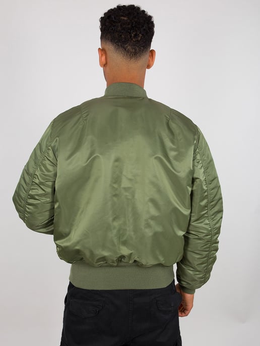 Alpha Industries Men's MA-1 Bomber Jacket in Sage Green - Image 4
