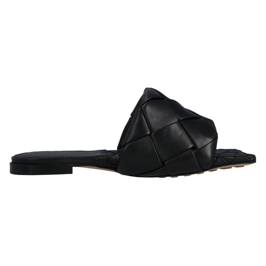 Bottega Veneta Lido Flache Sandale schwarz - Image 1