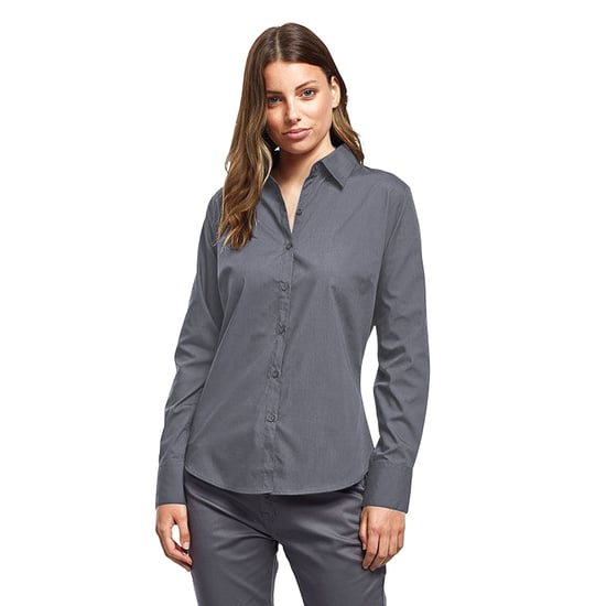 Premier - Bluse für Damen Langärmlig (Stahl) - Image 3