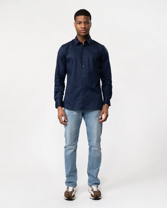 Lyle & Scott Herren Langarm Slim Popelinshemd - Image 4