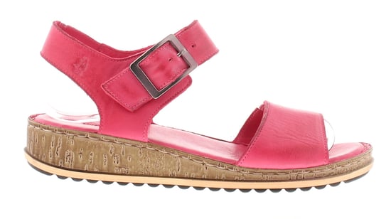 Hush Puppies Damen Sandalen Niedriger Keil Ellie Leder Schnalle Rosa - Image 2