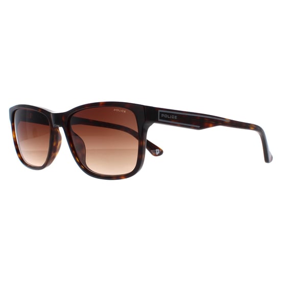 Police Rectangle Mens Shiny Dark Havana Brown Gradient SPLB40N Arcade 2