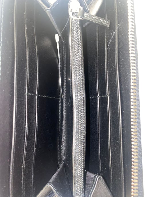Alexander McQueen Reißverschluss Lang Geldbörse mit Metallnieten aus goldfarbenem Leder - Image 6
