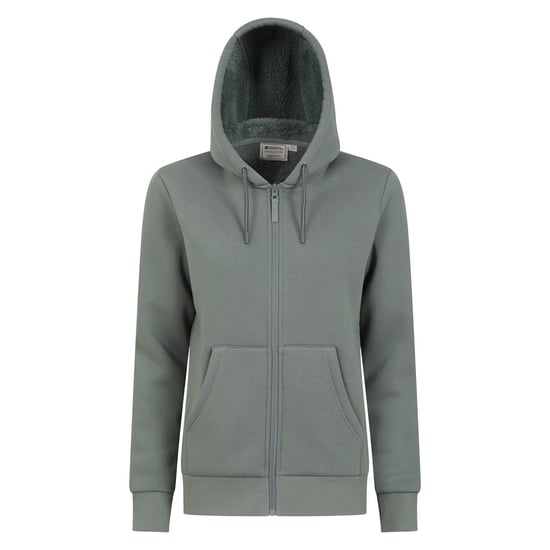 Mountain Warehouse Damen/Damen Dalton Sherpa gefüttert Full Zip Hoodie (Khaki Grün) - Image 1