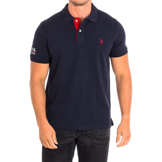 FOST Short Sleeve Polo with contrast lapel collar 64783 man