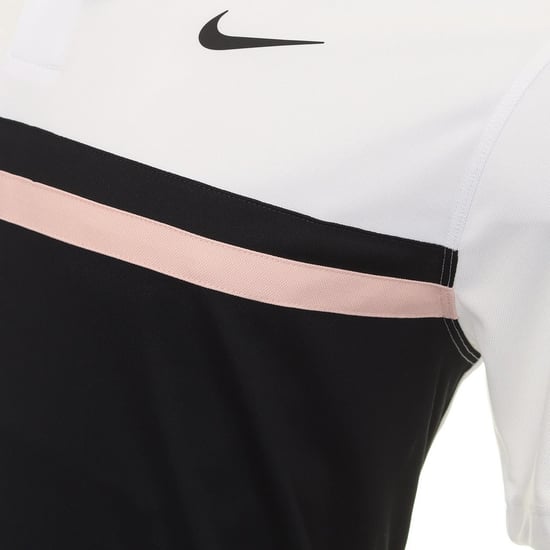 Nike Herren Victory Colour Block Dri-FIT Polo Shirt (Weiß/Schwarz/Artic Orange) - Image 2