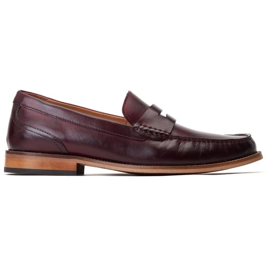 Base London Garfield Leder Herren Bordo Loafer - Image 5