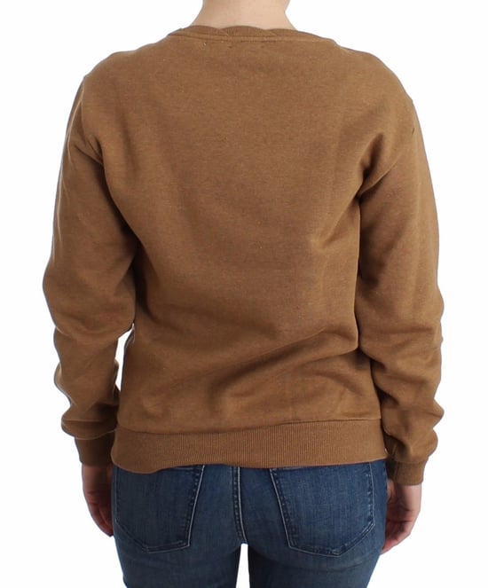 John Galliano Damen Brauner Rundhalsausschnitt Baumwollpullover - Image 3
