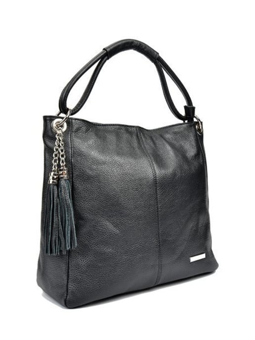 Anna Luchini SS22 AL 1071 Noir Cuir de vachette Sac - Image 4