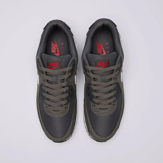 Nike Air Max 90 Herren Turnschuhe in Eisengrau/Weiß/Universitätsrot - Image 4