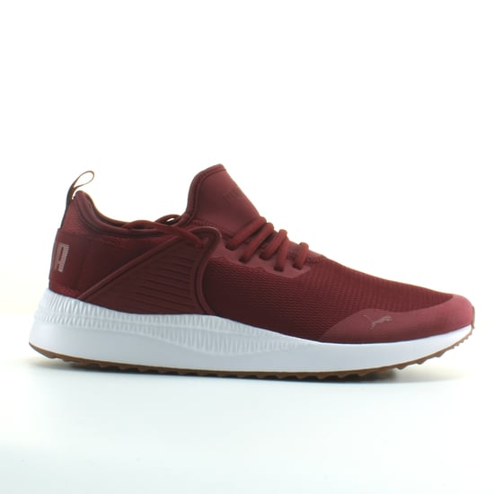 Puma Pacer Next Cage Burgundy Textile Mens Lace Up Trainers 365284 05