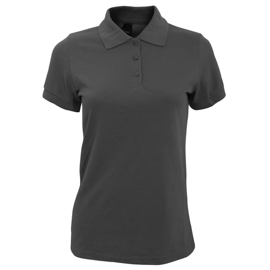 SOLs Womens/Ladies Prime Pique Polo Shirt (Dunkelgrau) - Image 1