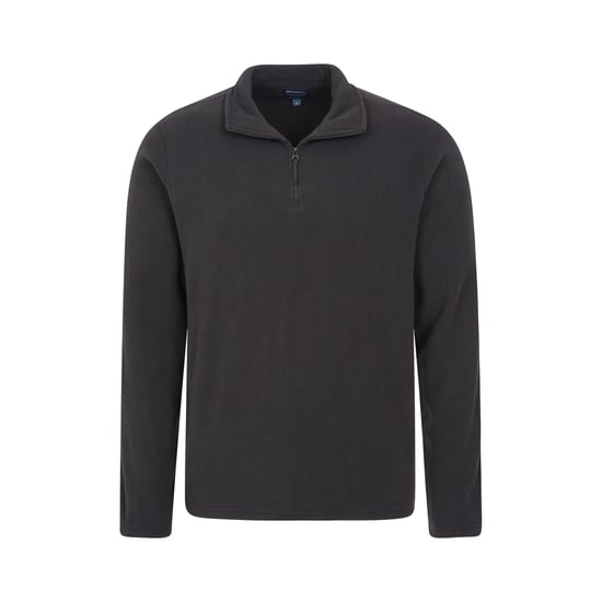 Mountain Warehouse Herren Camber II Half Zip Fleece Top (Schwarz) - Image 4