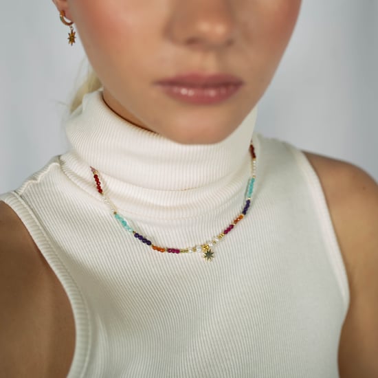 Luxenter 925 Sterling Silber Armband mit mehrfarbigem Kristall in 18K Gelbgold - Shasha - Image 3