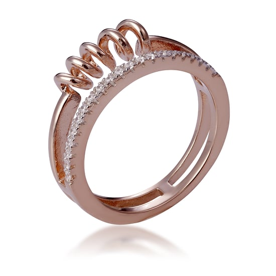 Orphelia 'Gigi' Damen-Set aus 925er Sterlingsilber: Halskette + Ohrringe + Ring – Rosé SET-7438 - Image 4