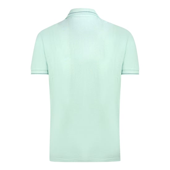 Lyle & Scott Poloshirt mit markengeschütztem Kragen in Acid Blue - Image 2