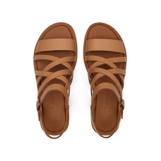 TOMS Sephina Leder Damen Sandy Beige Sandalen - Image 4