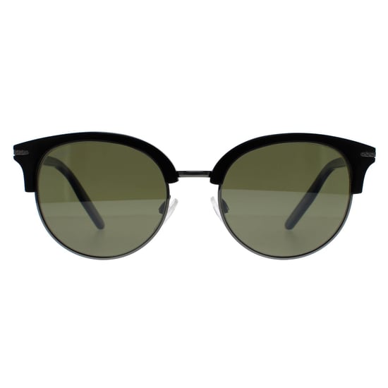 Serengeti Rund Damen Glänzend Dunkel Gunmetal Schwarz Mineral Polarisiert 555nm Grün Lela - Image 1