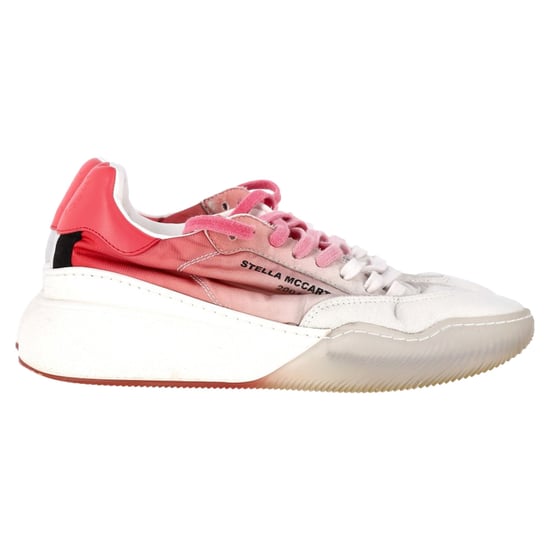 Stella McCartney Loop Ombre Sneakers in Pink und Weiß Polyester - Image 1