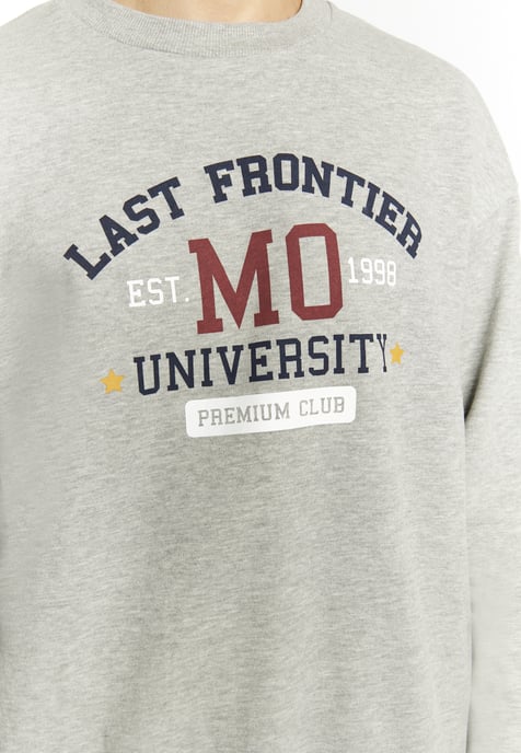 Mo Sweatshirt Herren Grau Melange - Image 5