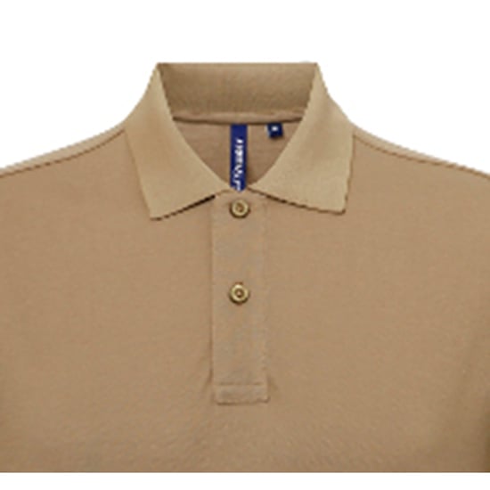 Asquith & Fox Herren-Kurzarm-Poloshirt aus Performance-Mischung (Khaki) - Image 4