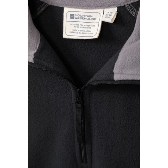 Mountain Warehouse Damen/Damen Montana Half Zip Fleece Top (Schwarz) - Image 2