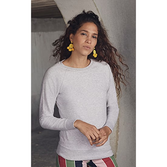 Fruit OF The Loom Damen Raglan Sweatshirt (Grau meliert) - Image 3