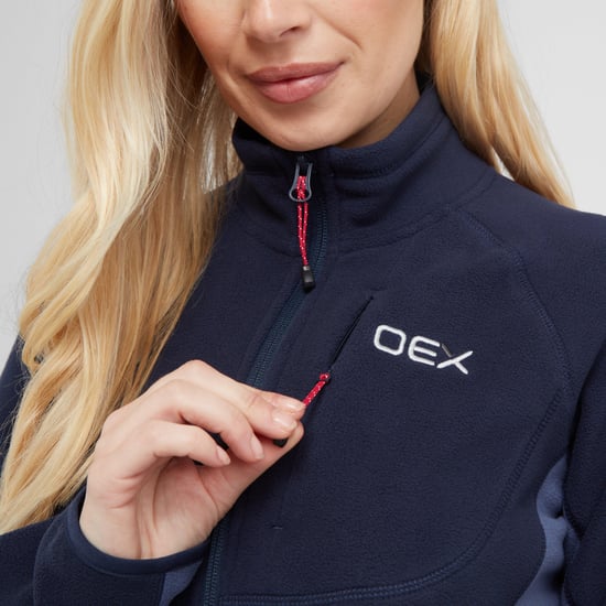 OEX Women's Ardmore Half Zip Fleece with Chest Pocket, Warm & Lightweight Mid-layer
