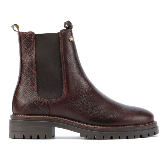 Barbour Evie Leder Damen Stiefel Braun - Image 5