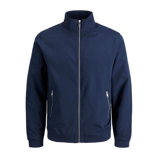 Herrenjacke der Marke Jack & Jones. Die Jacke ist aus hochwertigem Polyester gefertigt.  Marke: Jack & JonesModellname: Jje Rush Harrington BomberKategorie: HerrenjackeMaterialien: PolyesterFarbe: blau - Image 1