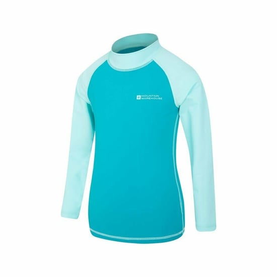 Mountain Warehouse Childrens/Kids Long-Sleeved Rash Top (Teal)