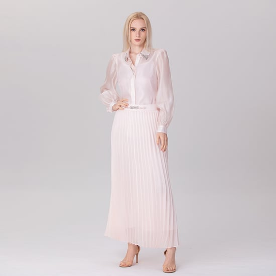 Organza-Falten-Midirock - Image 3