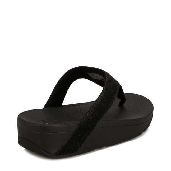 Women's Fit Flop Lottie Glitzy Toe Thong Sandals in Black