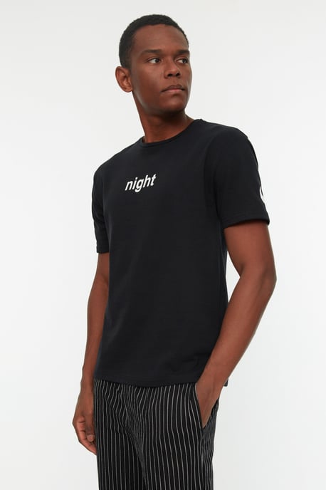 Trendyol Hommes Vélo Collier Pyjama Ensemble 2 pieces - Image 3