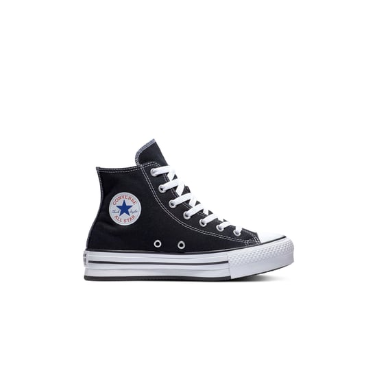 KINDER MODE SCHUHE CHUCK TAYLOR ALL STAR EVA LIFT LEINWAND PLATTFORM SCHWARZ - Image 1