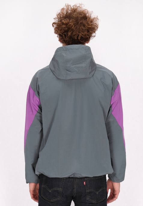 Schmuddelwedda Blouson Herren Graublau Colorblock - Image 5