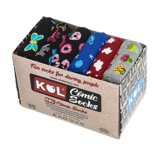 Packung mit 6 Socken mit hohem, druckfreien Bündchen KL9001 für Frauen - Image 1