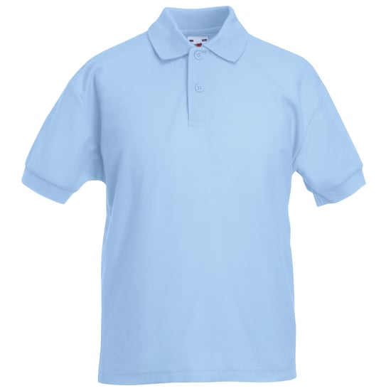 Fruit of the Loom - Poloshirt für Kinder kurzärmlig (Himmelblau) - Image 1