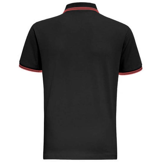 Asquith & Fox Herren Classic Fit Tipped Polo Shirt (Schwarz/Orange) - Image 2