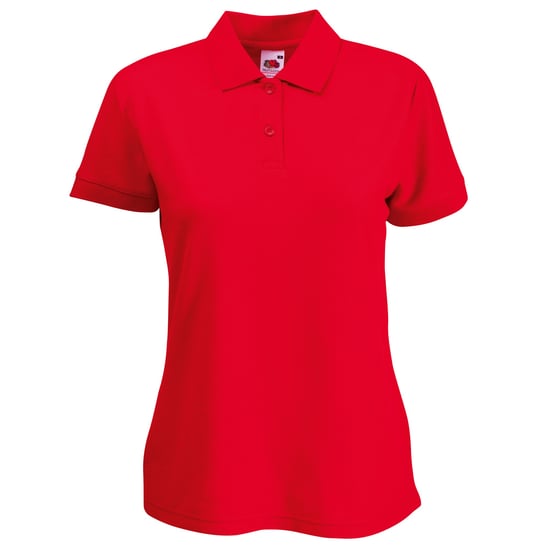 Fruit Of The Loom Womens Lady-Fit 65/35 Kurzarm-Poloshirt (Rot) - Image 1