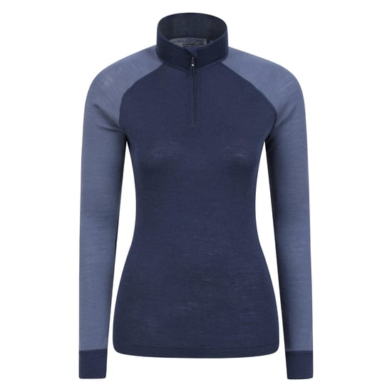 Mountain Warehouse - Thermo-Top Reißverschluss für Damen (Marineblau) - Image 1