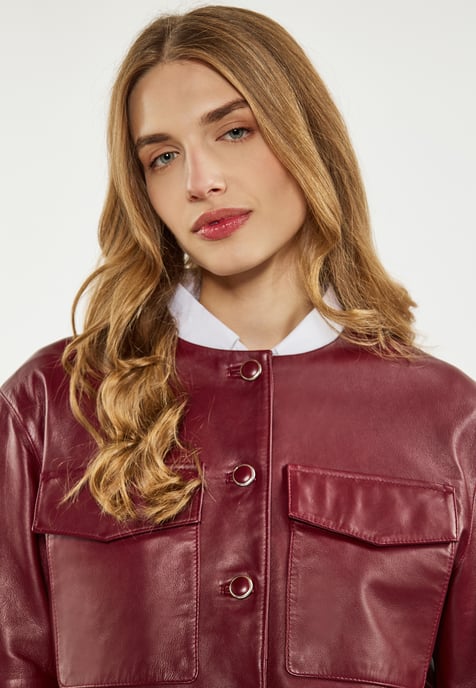 Dreimaster Jacke Damen weinrot - Image 5