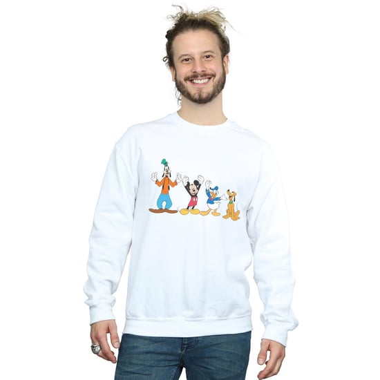Disney Herren Mickey Mouse Friends Sweatshirt (Weiß) - Image 2