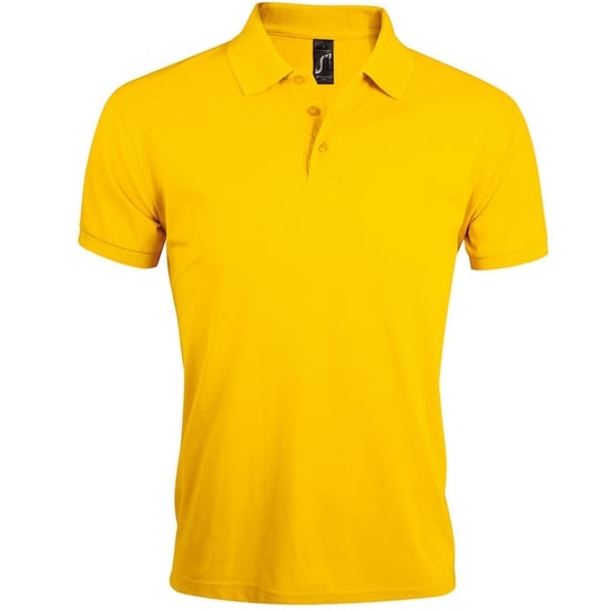 SOLs Mens Prime Pique Plain Kurzarm-Poloshirt (Gold) - Image 1