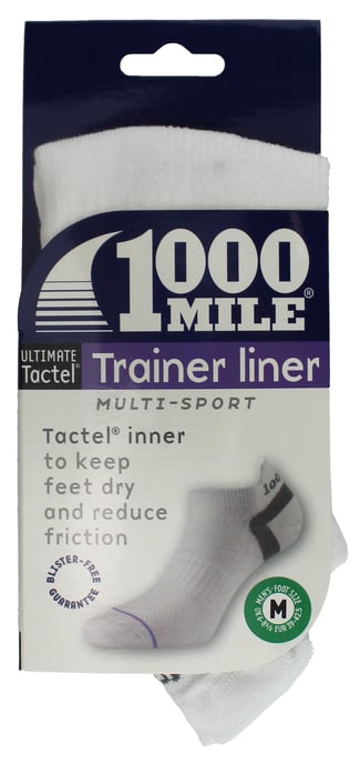 1000 Mile - Herren Ultimate Low Cut Doppel-Lagen Feuchtigkeitsregulierende Trainingssocken - Weiß - Image 2