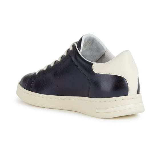 Geox D Jaysen B Leder Damen Dunkle Jeans/Optik Weiß Turnschuhe - Image 6