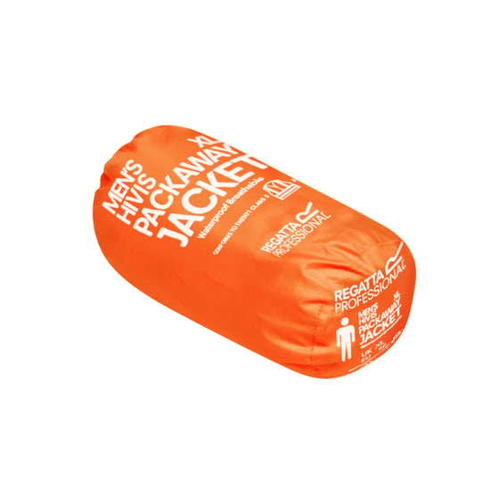 Regatta Unisex Hi Vis Pro Packaway Reflective Work Jacket (Orange)